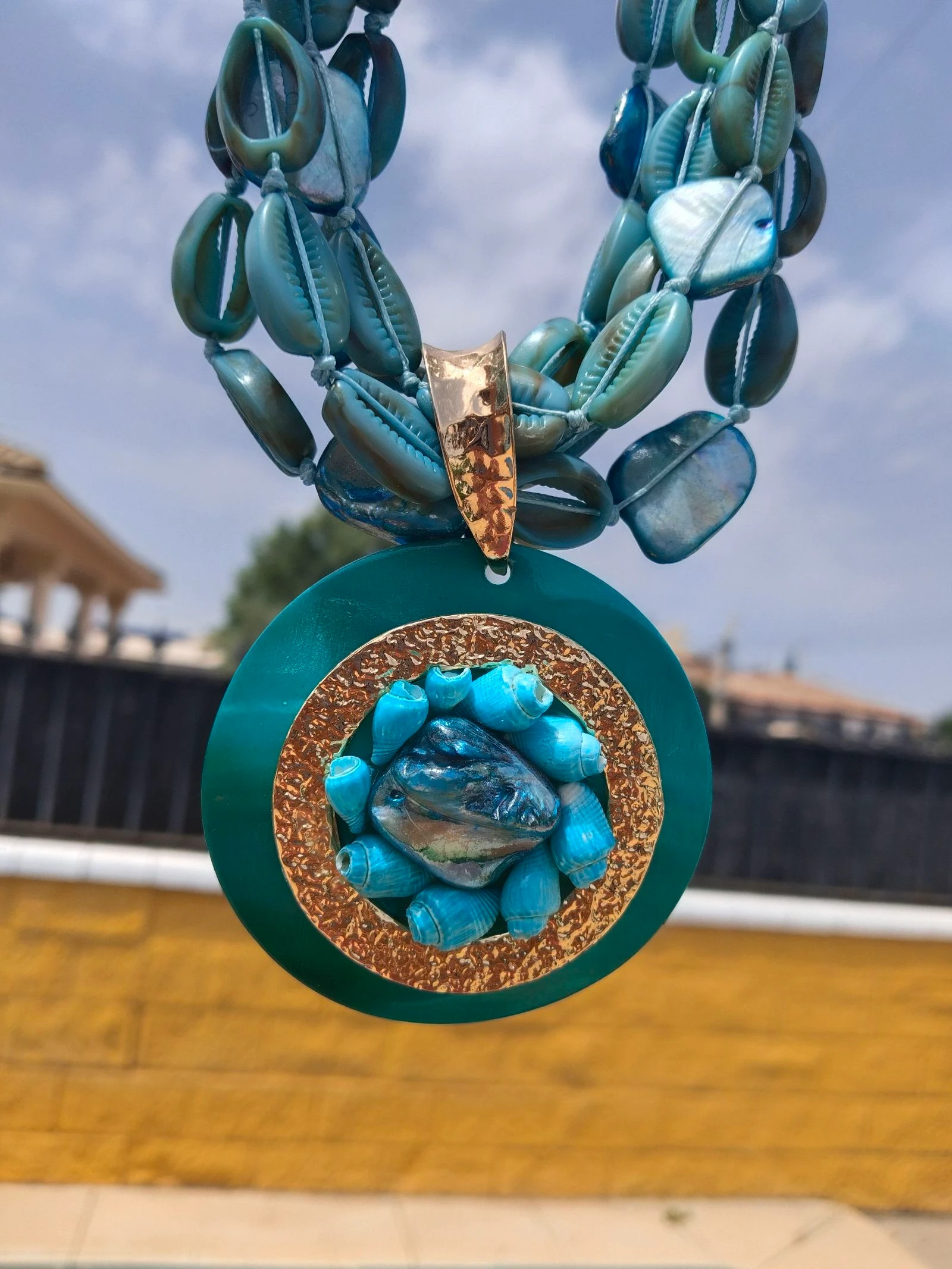 Collar turquesa con abalorios 🐚🩵 – photo 5